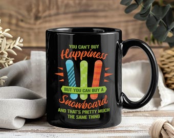 Tazza da snowboard, tazza da caffè per snowboarder, regalo per snowboard, tazza da sci, tazza per amanti dello snowboard, tazza regalo per lo sci, tazze da snowboard per sport invernali