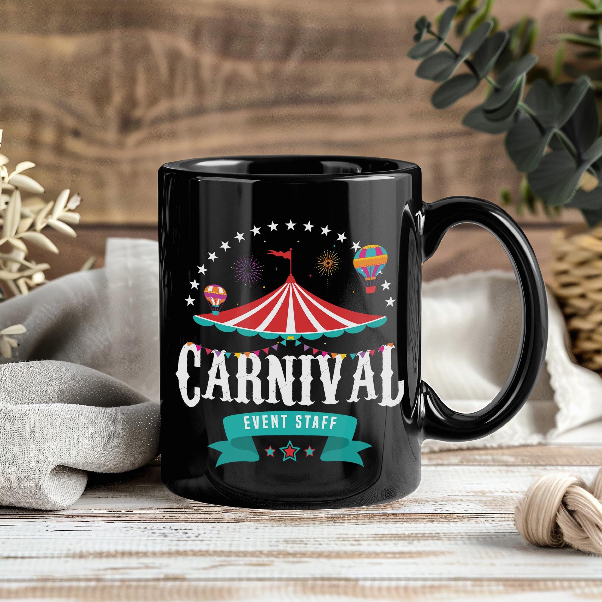カーニバルサーカスマグカップ、ヴィンテージコーヒーカップ、ピエロの