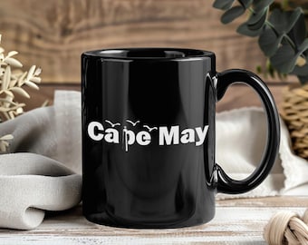 Cape May Mug – Coffee Cup Tea Mugs for Cape May New Jersey Lovers NJ Travel Souvenir Gifts Beach Vacation Ocean Coastal Memories Present