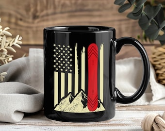 Tazza da snowboard, tazza da caffè per snowboarder, regalo per snowboard, tazza da sci, tazza per amanti dello snowboard, tazza regalo per lo sci, tazze da snowboard per sport invernali