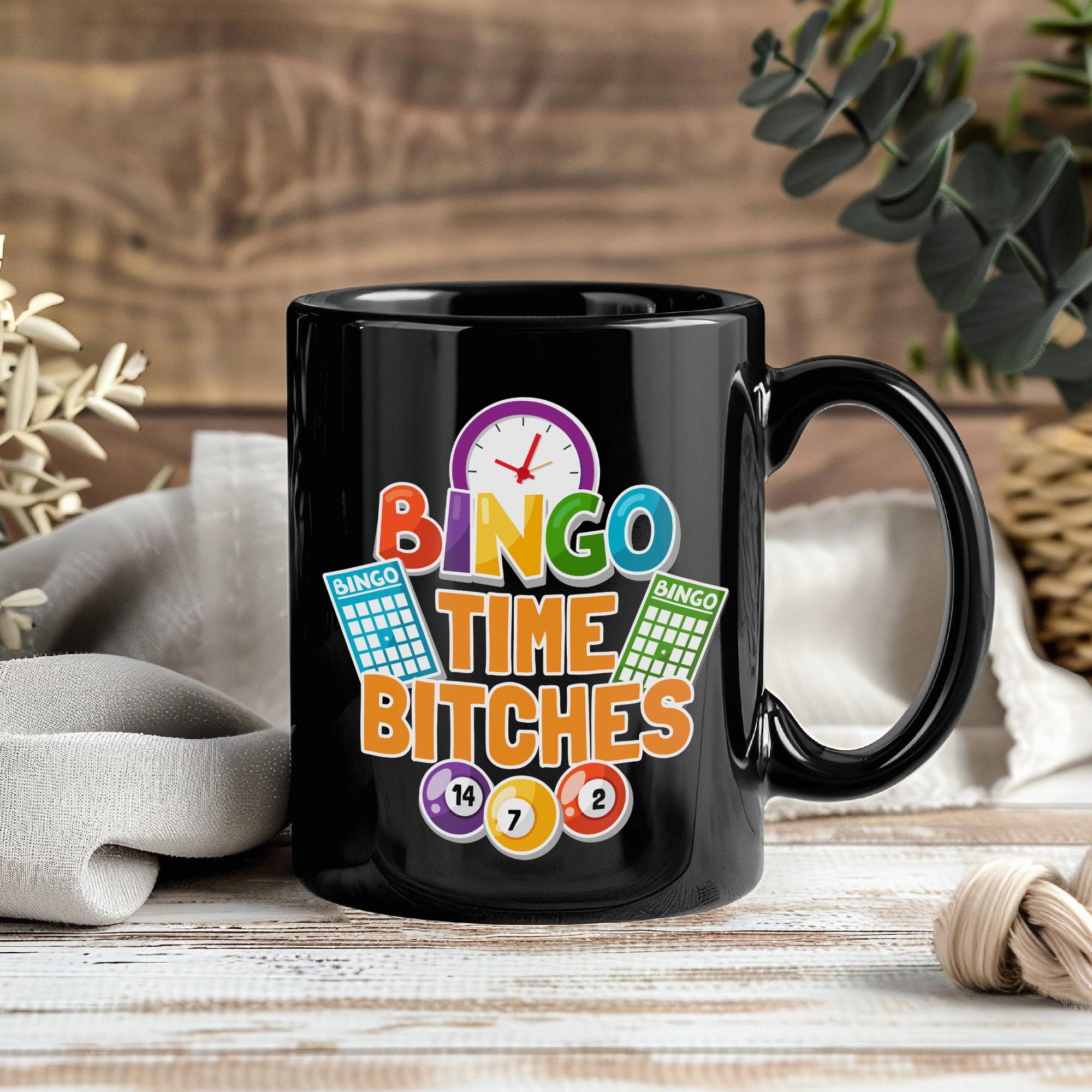 Bingo Time Mug, Funny Bingo Lover Coffee Cup Gift, Lucky Player Gift for  Mom Dad Grandma Wife, Birthday Christmas Mother's Day Present - Etsy
