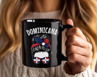 Dominican Girl Mug, Republica Dominicana Coffee Cup, Heritage Pride Gift, Dominican Roots Birthday Christmas Present for Friends Family