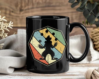 Jonglieren Tasse Gaukler Geschenk Lustiges Jonglieren Kaffeetasse Jonglieren Bälle Keulen Sticks Tassen Zirkusartist Geschenk Gaukler Humor Geschenkidee