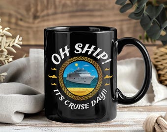 Cruise Mug – Funny Coffee Cup Tea Mugs for Family Cruise Vacation Cruise Ship Lovers Cruise Trip Gifts Travel Holiday Souvenir Mugs