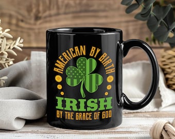 St. Patricks Day Tasse, irische Shamrock-Kaffeetasse, lustige Koboldtasse für Männer Frauen, St. Patty's Day Geschenkidee, irische Shamrock-Trinkbecher