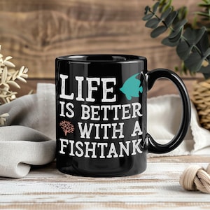 Fishkeeper Mug – Funny Coffee Cup Tea Mugs for Aquarium Lovers Aquarists Gift Fish Tank Hobby Present for Fish Keeper and Marine Enthusiasts