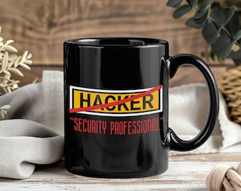 Programming Coding Hacker Funny Mug, Cyber Security Gift For Developers, Web Coder Coffee Cup For Programmers And Tech Geeks