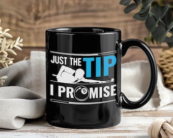 Billiards Cue Sport Mug – Coffee Cup Tea Mugs Gift for Pool and Snooker Players Billiard Lovers Vintage 8 Ball Table Game Sports Present