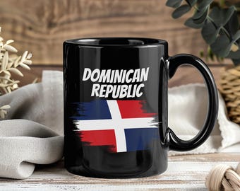 Dominican Republic Mug – Coffee Cup Tea Mugs Flag Gift for Dominicans Travel Trip Birthday Christmas Present Idea
