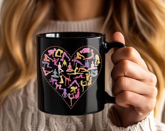 Yoga Liebhaber Becher, Lustige Meditation Kaffeetasse, Namaste Yoga Geschenk Tassen, Achtsamkeit Trinkgefäß, Yoga Lehrer Geburtstagsgeschenk für Frauen