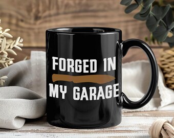 Knife Making Mug Forging Crafter Gift Bladesmith Coffee Cup Metalworker Present Grinder Workshop Craft Beverage Knife Maker Toolsmith Design