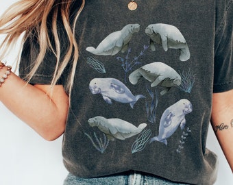 Comfort Colors Manatee Shirt Ocean Animal Shirt Manatee Gifts Manatee Gift Save The Ocean Shirt Ecology Shirt Manatee TShirt Manatee Sweater