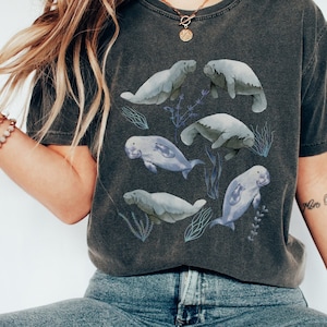 Comfort Colors Manatee Shirt Ocean Animal Shirt Manatee Gifts Manatee Gift Save The Ocean Shirt Ecology Shirt Manatee TShirt Manatee Sweater
