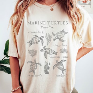 Comfort Colors Marine Biology Shirt Sea Turtle Shirt Turtle Shirt Ocean Animal Shirt Turtle Lover Gift Turtle Tshirt Coconut Girl Shirt