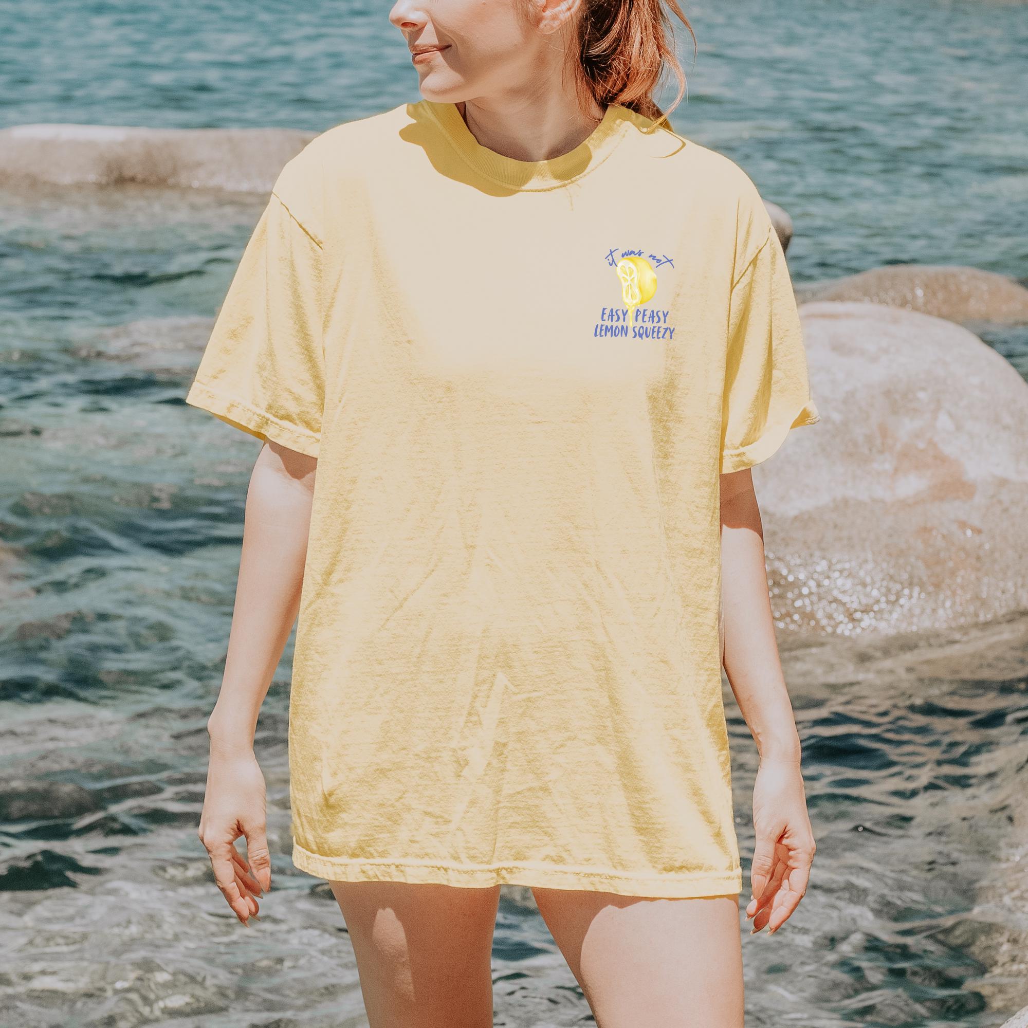 Lemon Cream Schiffli Shirt