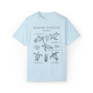 Comfort Colors Marine Biology Shirt Sea Turtle Shirt Turtle Shirt Ocean Animal Shirt Turtle Lover Gift Turtle Tshirt Coconut Girl Shirt image 7
