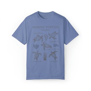 Comfort Colors Marine Biology Shirt Sea Turtle Shirt Turtle Shirt Ocean Animal Shirt Turtle Lover Gift Turtle Tshirt Coconut Girl Shirt image 9
