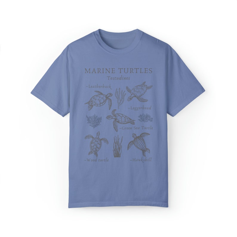 Comfort Colors Marine Biology Shirt Sea Turtle Shirt Turtle Shirt Ocean Animal Shirt Turtle Lover Gift Turtle Tshirt Coconut Girl Shirt image 9