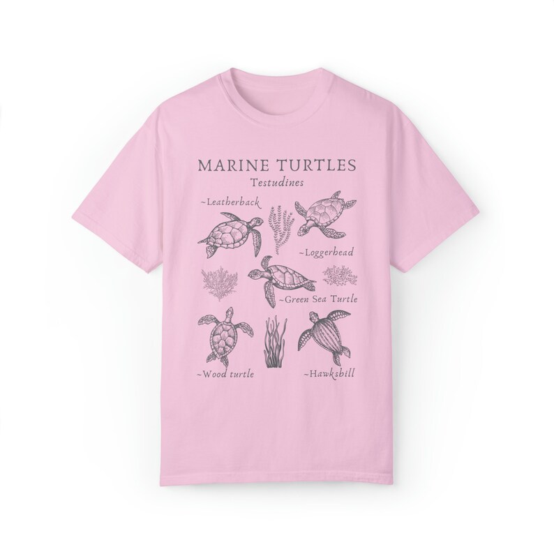 Comfort Colors Marine Biology Shirt Sea Turtle Shirt Turtle Shirt Ocean Animal Shirt Turtle Lover Gift Turtle Tshirt Coconut Girl Shirt image 6