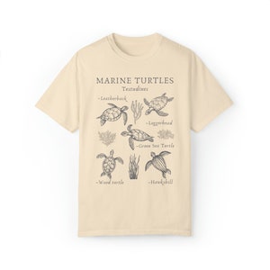 Comfort Colors Marine Biology Shirt Sea Turtle Shirt Turtle Shirt Ocean Animal Shirt Turtle Lover Gift Turtle Tshirt Coconut Girl Shirt image 8