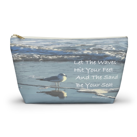 Boho Beach Seagull T- Bottom Pouch |seagull Lovers Accessory