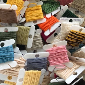 Baumwollgarne/Kreuzstich/Kunst und Handwerk/Stickerei/Junk Journaling/Stickerei/Slow Stitching/Zero Waste