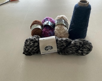 Vintage Mixed Yarn Lot - Rare Discontinued Destash Pack