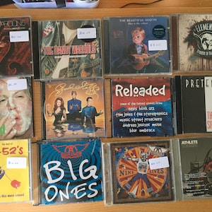 SALE Artists A to B.  Vintage cd’s.  alternative, heavy rock, pop,  1980 - 2000. Perfect nostalgic gift, from my own loved collection.