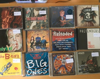 SALE Artists F-L Vintage cd’s. alt, heavy rock, pop,  1980 - 2005.  Collectables. Perfect nostalgic gift, from my own loved collection.