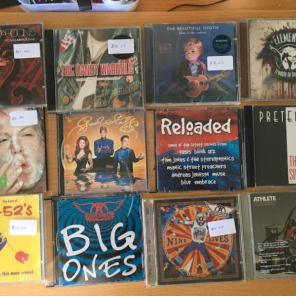 SALE Artists F-L Vintage cd’s. alt, heavy rock, pop,  1980 - 2005.  Collectables. Perfect nostalgic gift, from my own loved collection.