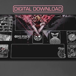 One Piece TCG - Doflamingo Special Black Version Playmat Design by ZD x NXS (Digital for Custom Print!!!)
