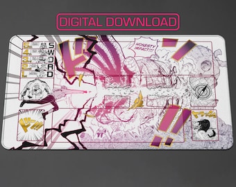 One Piece TCG - Koby Manga - Honesty Impact!!! - White Playmat Design by ZD (Digital for Custom Print!!!)