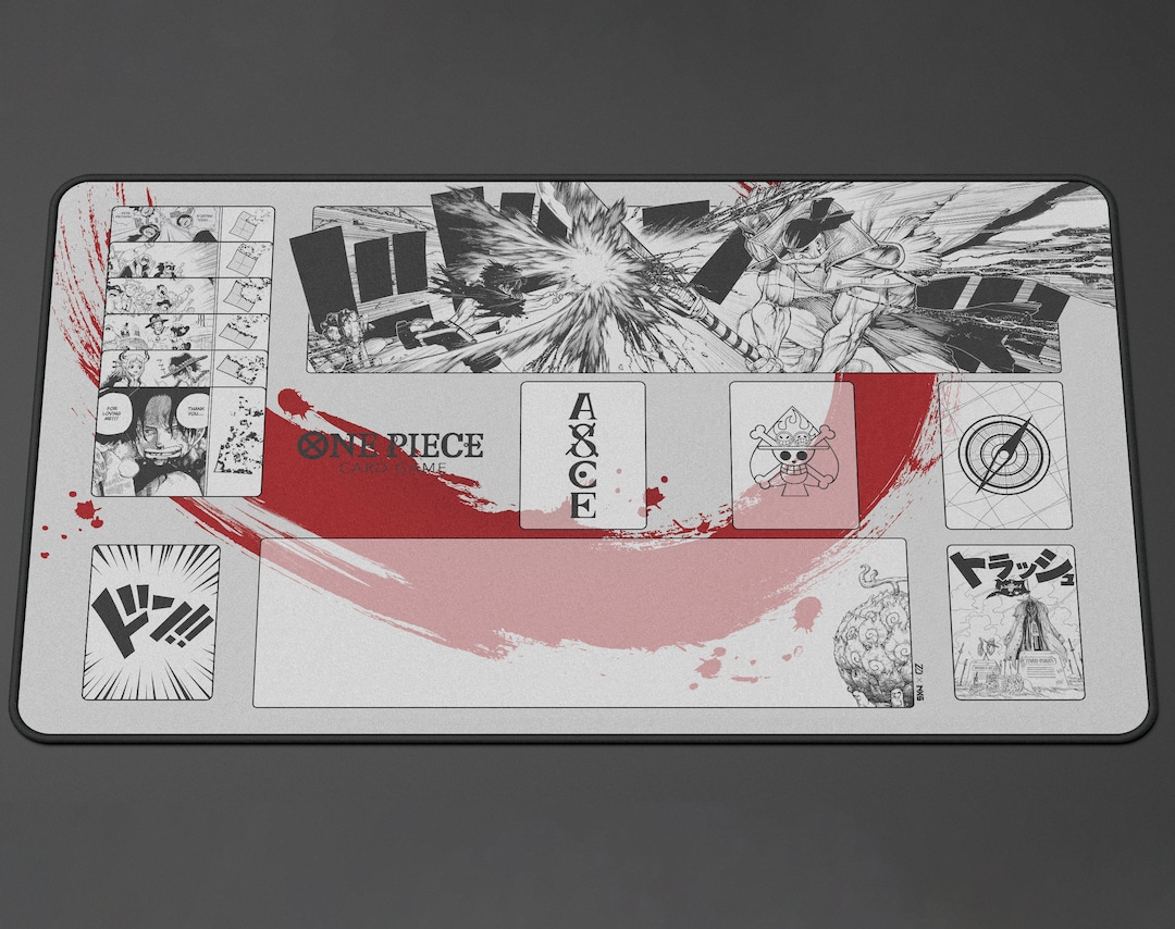 One Piece TCG Ace Playmat Design by ZD X NXS Etsy