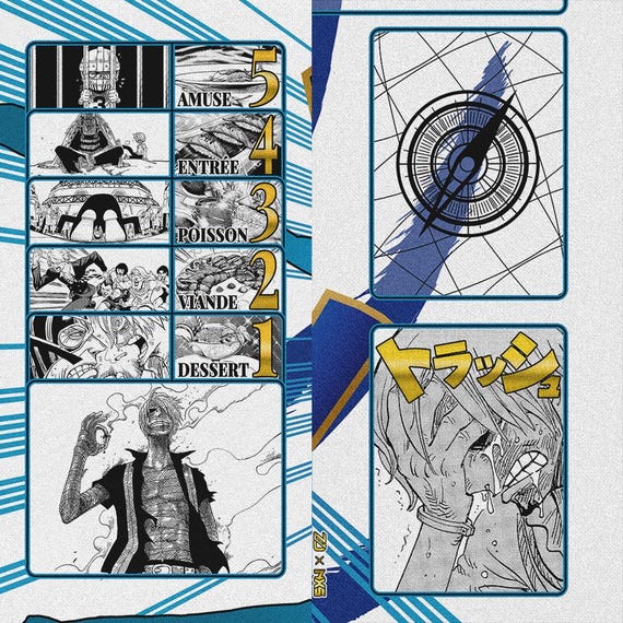 Sanji Manga Design One Piece TCG Playmat (digital Download) - Etsy