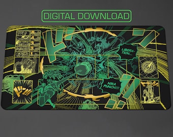 ロビン×シュガー ワンピースTCGプレイマット：ステッチエッジデザイン