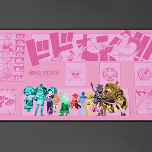 One Piece TCG - Tapis de jeu avec chapeau de paille rose Design by ZD x NXS