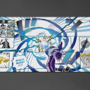 One Piece TCG - Sanji Manga - Boeuf Burst - Tappetino da gioco bianco progettato da ZD (digitale!!!)
