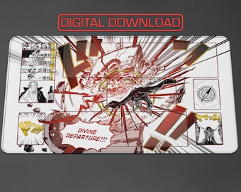 One Piece TCG - Shanks Manga - Divine Departure - White Playmat Design by ZD (Digital for Custom Print!!!)