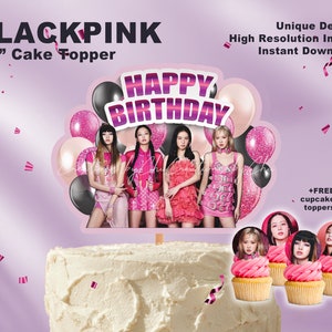 Printable Blackpink Birthday Cake Topper for Blackpink Birthday Party ...