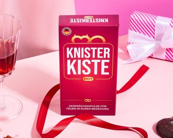 Knisterkiste H0T - für Paare - Kartenspiel - Kommunikationsspiel - Spiel für Paare - Achtsamkeit - Selbstreflexion - Valentinstagsgeschenk