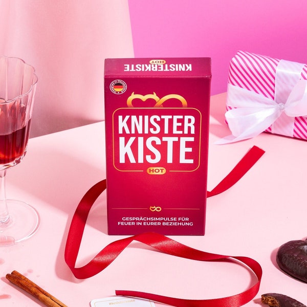 Knisterkiste H0T - für Paare - Kartenspiel - Kommunikationsspiel - Spiel für Paare - Achtsamkeit - Selbstreflexion - Valentinstagsgeschenk