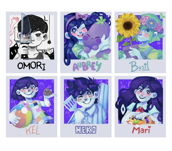 Omori Polaroid Stickers - Etsy