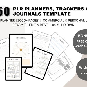 PLR Planner Bundle | PLR Digital Planner | Resell Right | Canva Templates | Done for You | PLR Digital Product