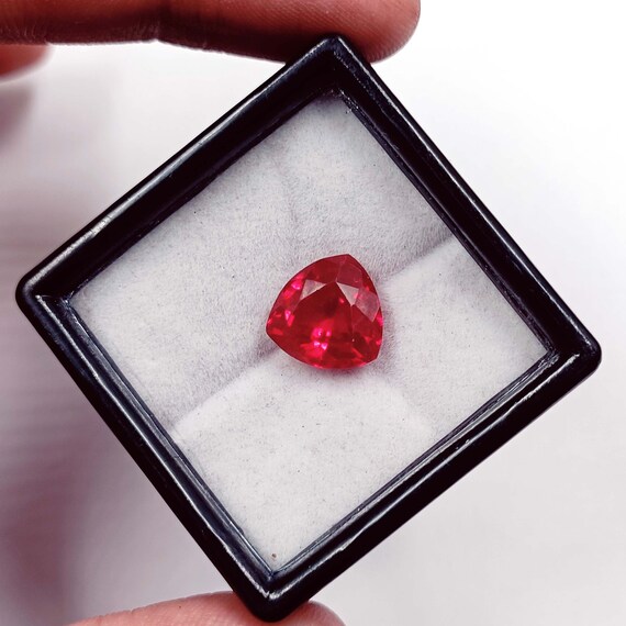 Ruby IGL Certified Excellence Quality Star Ruby 4 6 Carat Burma Ruby Stone Trillion Cut Red Ruby Loose Gemstone GNT Etsy UK