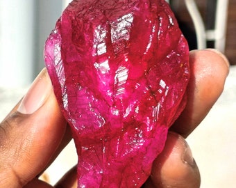 Ruby Natural! Rough 450-480 Carat IGL Certified Loose Gemstone from African Pigeon Blood Red Ruby Raw Valentine Sale Best Discounted Offer!