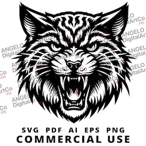 Wildcat SVG | Digital Design Download | SVG | Wildcat PNG | Mug Design