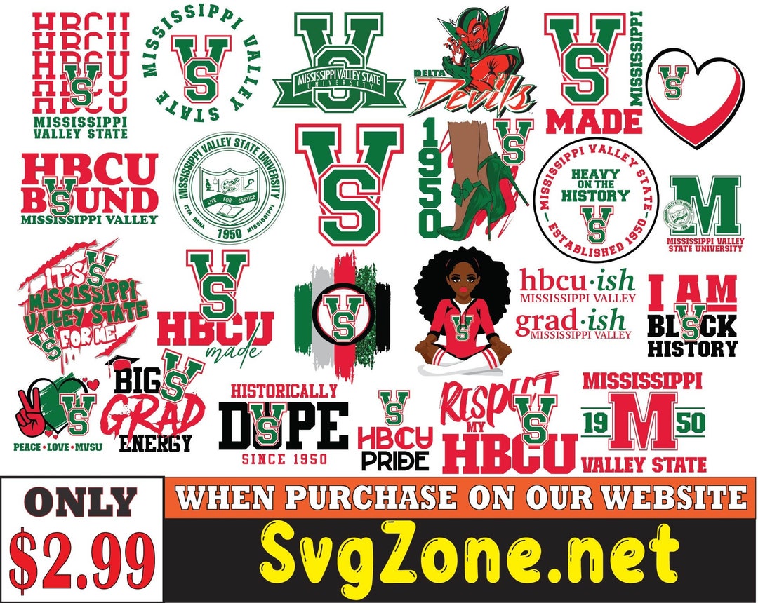 Mississippi Valley State Svg Hbcu Svg Hbcu Teams Svg Hbcu Etsy