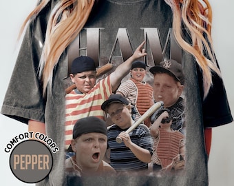 The Sandlot Baseball Legend Ham Shirt, The Sandlot Hambino Shirt, Baseball Squad Crew Bootleg Tee, Ham Michael Squints Tee