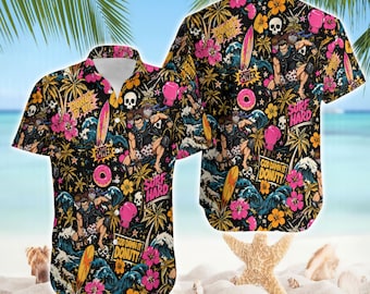 Funny Dungeon Crawler Carl Hawaiian Shirt, Fantasy Novel Aloha Shirt, Princess Donut Approved Tropical Shirt, Goddamit Donut Button Up Tee