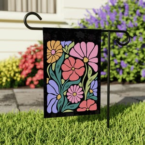 Subtle Flowers FDT Anti Trump Garden Flag, F*ck Trump Yard Banner, FDT Subtle Anti Trump Yard Sign, Democrat Gift, FDT Yard Sign